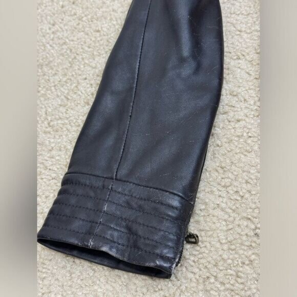 Via Spiga Genuine Leather Brown Jacket Women’s Sz XS - Picture 10 of 16